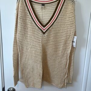 Free people V-Neck Knit Sweater